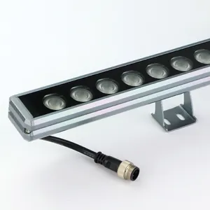 外部rgb铝洗墙灯18w 24w 36w dmx512变色建筑发光二极管洗墙灯