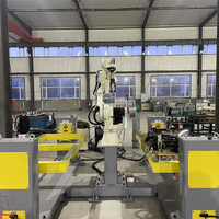 Bras de robot industriel à six axes pour la soudure avec PLC et entraînement servo-électrique hydraulique