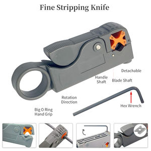 Kit d'outils manuels industriels de qualité OEM pour câbles réseau : testeur LAN, coupe-câbles, tournevis, pince à sertir RJ45, outils métriques - Product Image 5