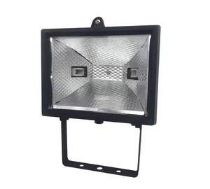 Projecteur halogène Shingel 400W-2000W <span class=keywords><strong>R7s</strong></span> IP65, lampe noire en aluminium, sécurité extérieure, montage mural, alimentation secteur - Product Image 2