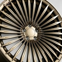 Jantes ICAR V23 forgées multi-rayons bronze foncé 21 pouces 5x108 ET43 CB60.1 pour modèles sport utilitaires et configurations personnalisées