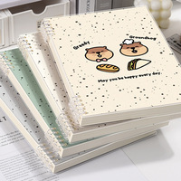 Cuaderno Espiral con Dibujos Animados Lindos para Niñas, 60 Hojas, Diseño de Hojas Sueltas, Tamaño A5/B5, para Estudiantes de Secundaria/Preparatoria