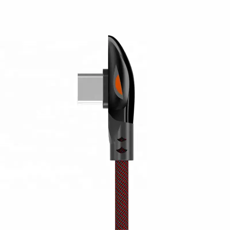 date cables 90 Degree charging cable 5A for cell phones USB Data Cable for type c gaming