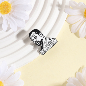 Broche de esmalte con diseño de camiseta 'I'm Too Old for This', estilo película de comedia, crimen, acción y detectives, insignia de solapa, regalo de joyería para amigos - Product Image 3