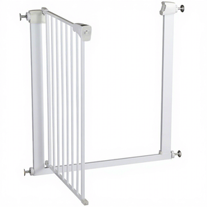 Barrière de sécurité enfant en métal, barrière pour animaux domestiques avec extension, barrières de sécurité pour bébés pour escaliers et portes, barrières de sécurité à fixation par pression - Product Image 4