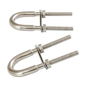 ステンレス鋼<span class=keywords><strong>316</strong></span>マリンUボルトナット付きダブルプレートM5X35X78 Uボルト継手船ヨットボートハードウェア - Product Image 6