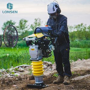 Japan Tech Pipeline Ditch Backfill HCR90 Gasoline Rammer 10-15m/min <b>Walking</b> Speed - Product Image 2