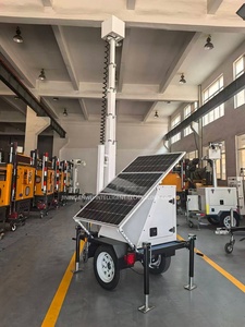 Remolque de Vigilancia Móvil con CCTV Solar, Sistema de Monitoreo con Visión Nocturna para Construcción, <span class=keywords><strong>Alquiler</strong></span> Comercial - Product Image 6