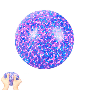 Balle anti-stress incroyable en gel épais avec perles de confettis, boules collantes pour plafond, formes élastiques et sensorielles - Product Image 1