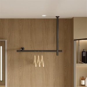 Porte-serviettes et porte-vêtements moderne en acier inoxydable chromé pour salle de bain, maison d'hôtes et hôtel, toutes saisons - Product Image 2