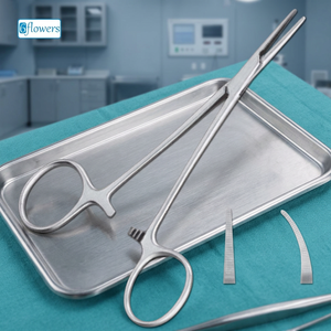 Pinza hemostática Halsted de punta fina, instrumento quirúrgico de precisión para sujetar pequeños vasos sanguíneos, con certificación CE ISO. - Product Image 2