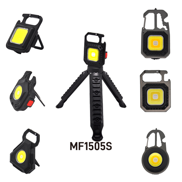 EDC Hot Selling Mini square Cob LED Portable Work Light Type-c Rechargeable Multi-function Light Led Work Light with Stand