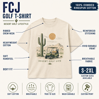 T-shirt de golf personnalisé pour homme en coton épais avec motif, col rond, OEM ODM
