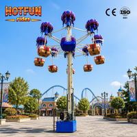 Manège Samba Tower vibrant avec sièges rotatifs pour équipements de divertissement extérieur et projets de parcs commerciaux