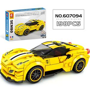 Jouets en blocs SEMBAO, modèle de voiture de renommée mondiale/voiture classique, blocs de construction de course de vitesse, jouets de construction DIY pour enfants - Product Image 3