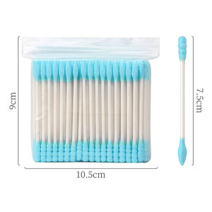 100 Pezzi Bastoncini di Cotone a Doppia Punta con Manico in Legno, Monouso, per Bellezza, Trucco, Pulizia di Naso e Orecchie, Strumenti per la Cura della Salute - Product Image 6