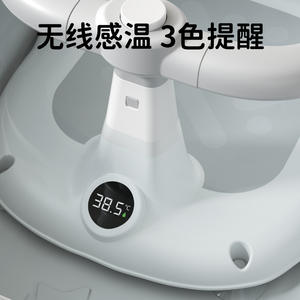 Chaise de bain pour bébé, siège de soutien pour nourrissons, en plastique antidérapant, design inclinable de 0 à 12 mois, pour un bain en toute sécurité - Product Image 2