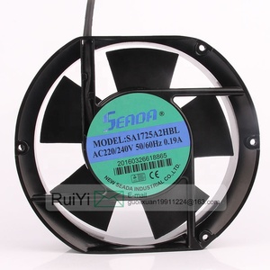 Ventilador de Refrigeración Industrial Centrífugo Original SEADA AC 220-240V 0.19A 17251 172X150X51MM 17CM con Marco de Aluminio SA1725A2HBL - Product Image 2