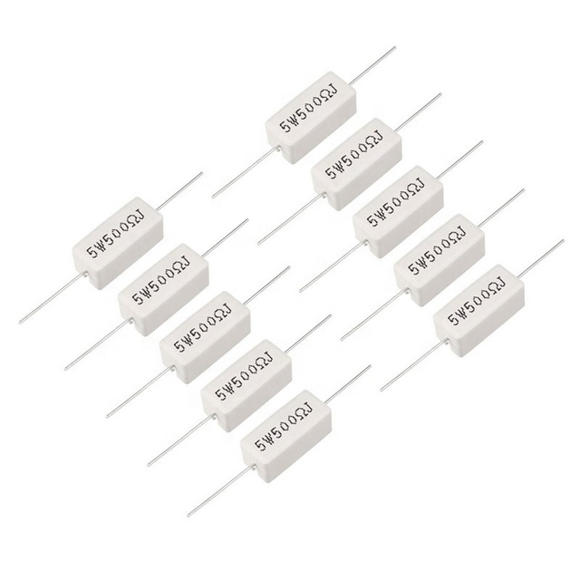 Original SQP High Power Wirewound RX27 Resistor 5W 10W 20W 30W 0.33 0.47 47 50 100 Ohm Ceramic Cement Resistor