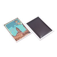 Aimant de réfrigérateur rectangulaire en étain, souvenir touristique mondial de qualité supérieure, avec photos de Croatie et de Grèce