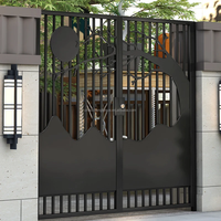 Personnalisé Nouveau Produit Style Italien En Fer Forgé Décorer pour Portes Cour Porte En Fer