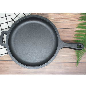 <span class=keywords><strong>Cocotte</strong></span> <span class=keywords><strong>en</strong></span> <span class=keywords><strong>fonte</strong></span> classique de 27 cm, double usage, pré-assaisonnée, avec couvercle <span class=keywords><strong>en</strong></span> <span class=keywords><strong>fonte</strong></span> - Product Image 2
