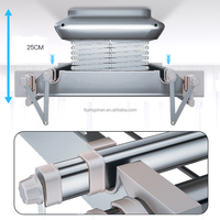 Séchoir à linge électrique intelligent multifonctionnel, pliable, à commande à distance, pour plafond, capacité de 16 kg