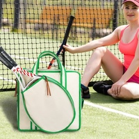 Sac de rangement personnalisé en toile pour raquettes de badminton et de tennis – Conception étanche pour l'entraînement en extérieur et les voyages