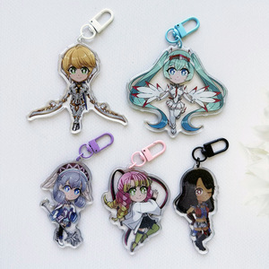 Charmes en acrylique personnalisés Felton Anime, mignons, double face, imprimés en acrylique transparent, avec cordons - Product Image 5