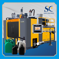 Machine de fabrication de bidons en plastique de 25 litres, automatique, à haut rendement, pour contenants industriels en HDPE, LLDPE, produits chimiques et lubrifiants
