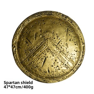 Accesorio de Escenario Estilo Romano Ligero para Rodajes de Películas, Eventos, Halloween, Juegos de Rol, Exhibición, Escudo de Juguete Redondo de 18.5 Pulgadas - Product Image 2