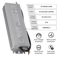 Sunktec — lampe torche Led étanche, 100W, 4,16 a, AC 100-260V DC 24V, panneau lumineux, pilote d'alimentation, transformateur