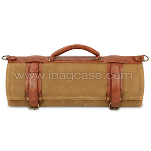 กระเป๋าใส่เครื่องมือทำครัวแบบคลาสสิกสั่งทำจากผู้ผลิตขายส่ง กระเป๋าผ้าแคนวาสสำหรับใส่มีด - Product Image 2