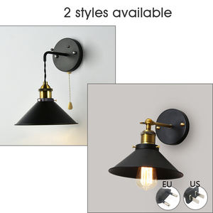Moderna lampada <span class=keywords><strong>da</strong></span> <span class=keywords><strong>parete</strong></span> <span class=keywords><strong>Vintage</strong></span> retrò corpo industriale in ferro con colore nero per casa corridoio camera <span class=keywords><strong>da</strong></span> letto Hotel porta illuminazione decorativa - Product Image 3