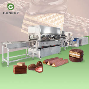 Máquina de Producción de Obleas Recubiertas de Chocolate con Frutas Deshidratadas de China de 200 mm, para Caramelos y Nueces de Anacardo - Product Image 1