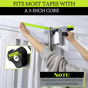 Dispensador de cinta para papel de enmascarar/cinta de enmascarar/película de enmascarar Cortador de cinta adhesiva portátil - Product Image 6