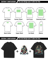 T-shirts Streetwear Personnalisés en Coton 100% 230g, Coupe Ample, Respirants, Écologiques, Style Vintage Hip Hop, Imprimés DTF DTG – Vente en Gros