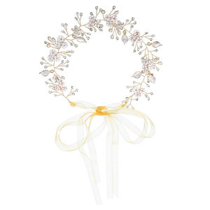 Serre-tête de mariée avec rubans, accessoire de cheveux pour mariée et demoiselle d'honneur, pour femmes et filles - Product Image 3