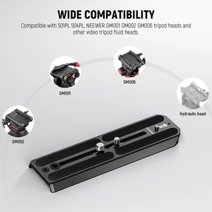 New Neewer <span class=keywords><strong>QR6</strong></span> nhanh chóng phát hành tấm cho 501PL 504pl - Product Image 2