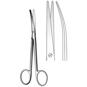 Tijeras Quirúrgicas de Disección Lexer Fino de 16 cm (6-1/4 Pulgadas), Curvas, Finas y de Punta Roma para Tejidos de Precisión - Product Image 1