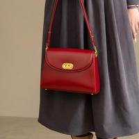 Tas Selempang Wanita Model Kotak Lipat Anti Air Berkualitas Tinggi, Gaya Vintage Elegan, Cocok untuk Musim Panas dan Dingin, Tali Selempang Dapat Disesuaikan