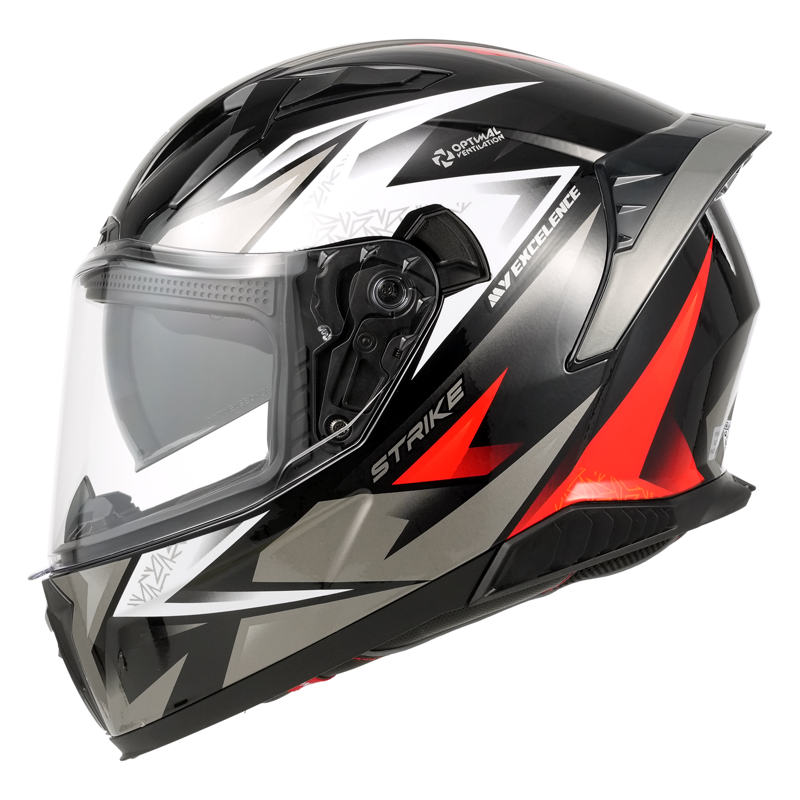 Nero lucido/bianco rosso