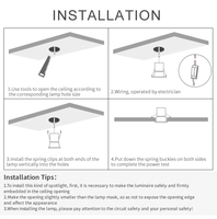 Plafond COB de haute qualité Led Spot Scintillement Intérieur Encastré Mini Projecteur Faisceau étroit Led Spot Light