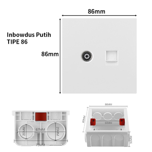 RJ47 Ethernet cable plug featuring durable brass construction with a gold iron plate, designed for a single outlet wall <b>socket</b> - Product Image 2