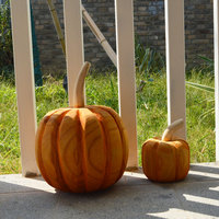 Citrouilles artificielles naturelles de récolte rustique pour décoration de maison d'halloween