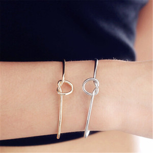 Hot Selling DIY Silver Gold Rose Gold Knot Wire <strong>Memory</strong> Twisted <strong>Bracelet</strong> with Tie - Product Image 6