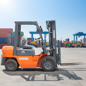 Carrello Elevatore Diesel da 2,5 Tonnellate (2500kg), Mini Muletto a Combustione Interna per Magazzino, Carretilla Elevadora - Product Image 1