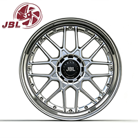 Nouvelles jantes forgées en deux parties de 18 à 26 pouces, 20 mm, argent poli, multi-rayons, concaves profondes, 5x114.3/112 pour voiture de performance JDM