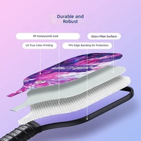 Raquette de pickleball en fibre de verre avec grip antidérapant, décor Nebula Swirl, épaisseur 13,5 mm, ensemble complet d'accessoires pour pickleball