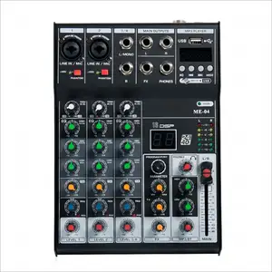 ME4 Professional 4-Channel Audio Mixer With USB MP3 Player Mixing Console Of 16DSP DJ Audio Console Mixer